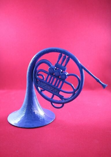 fkorno03-Hımym Mavi Fransız Kornosu Biblo Büst Figür 16 Cm