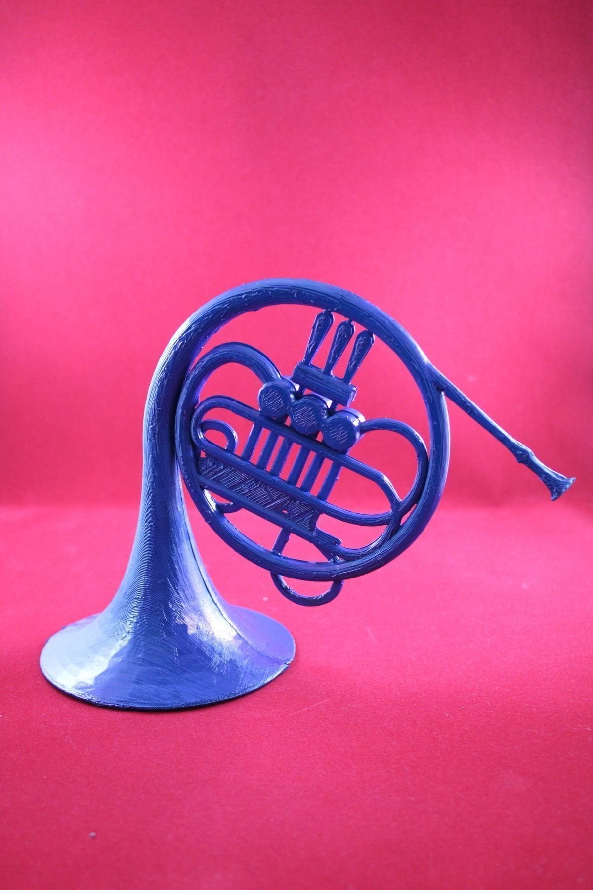 fkorno03-Hımym Mavi Fransız Kornosu Biblo Büst Figür 16 Cm