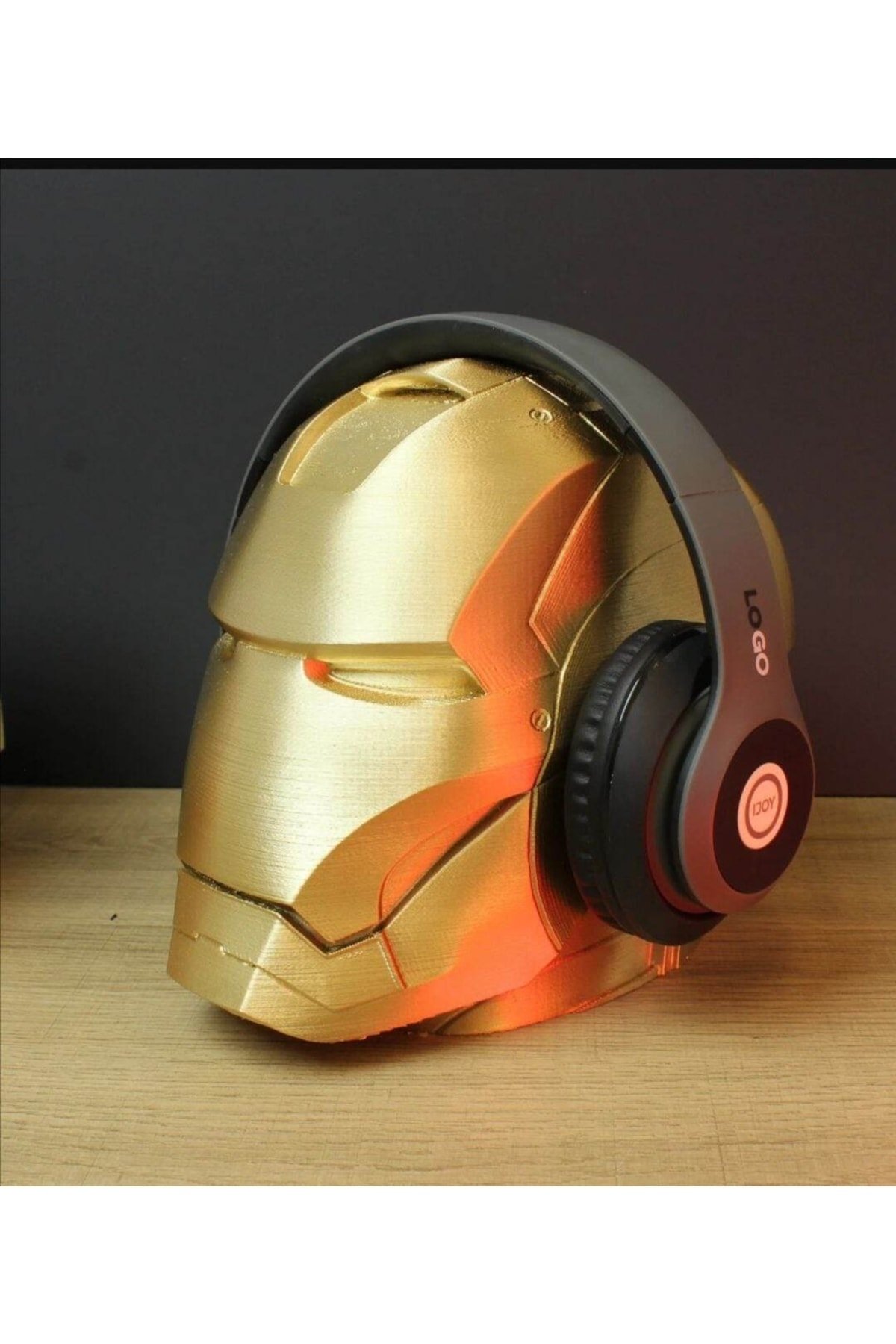 TRNYSHDH2374098-Ironman Helmet Kask Dekor Kulaklık Standı