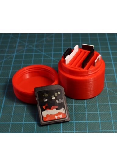 TYBE6POINZH1P35A41-Çevirmeli Kapaklı Sd Kart Muhafaza Kutusu