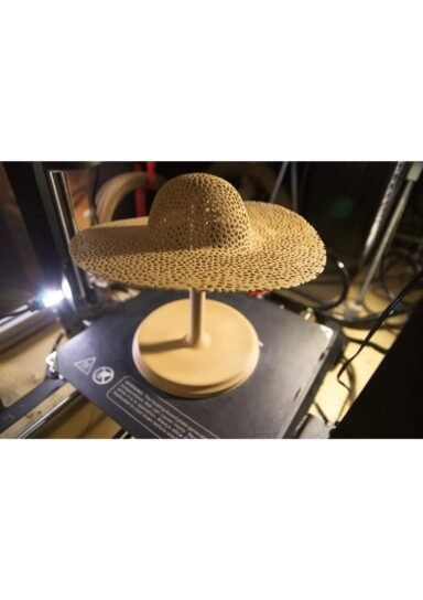 TRSND00941564986-Gold Lüx Fötr Şapka Standı