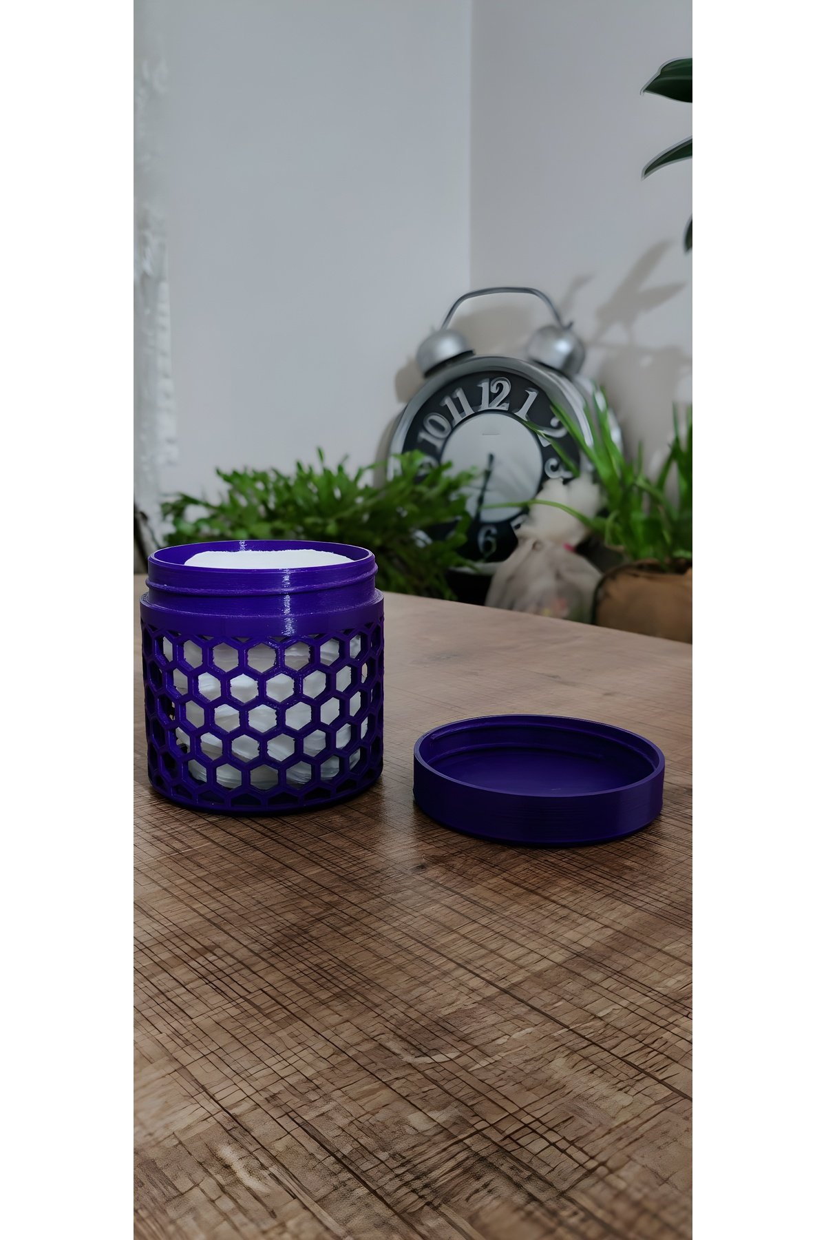 LNX47LPMS36-Dekoratif Kulak Pamuğu & Pamuk & Makyaj Pamuğu Saklama Kutusu ( Her renge özel üretim )