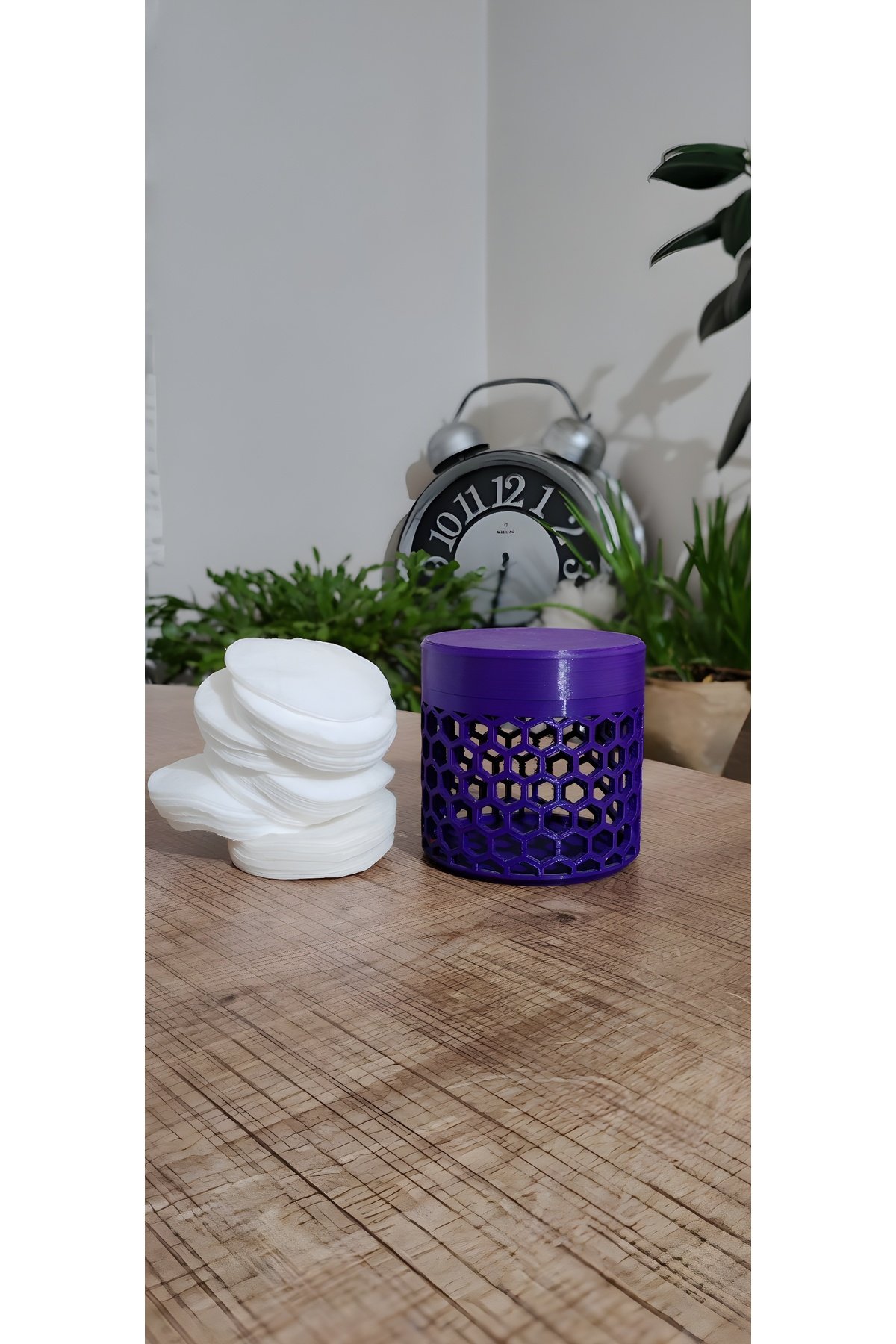 Dekoratif Kulak Pamuğu & Pamuk & Makyaj Pamuğu Saklama Kutusu ( Her renge özel üretim ) - Görsel 2