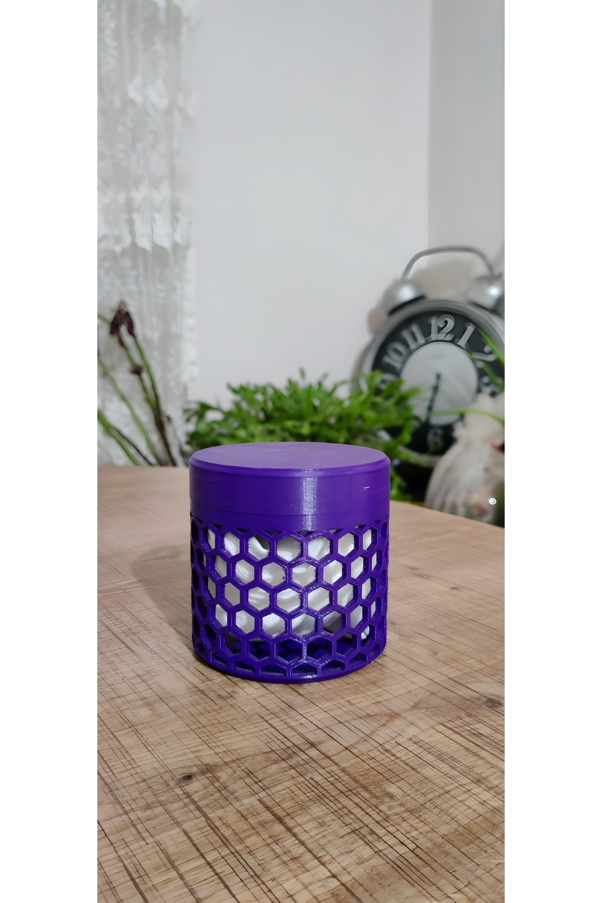 Dekoratif Kulak Pamuğu & Pamuk & Makyaj Pamuğu Saklama Kutusu ( Her renge özel üretim ) - Görsel 5