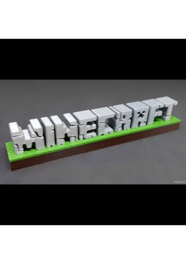 LNX9100ZNMWK-MC Logo Minecraftt Logo 3D