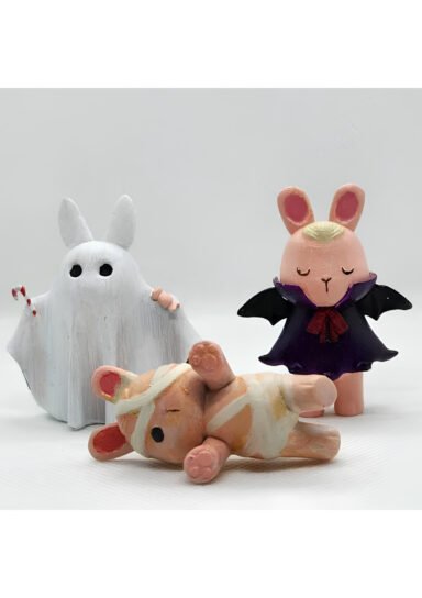 LNX0158QRGWB-Üçlü Cadılar Bayramı Figür 12cm Büyük Boy