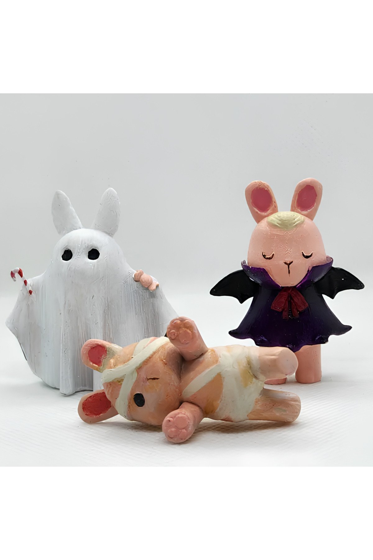 LNX0158QRGWB-Üçlü Cadılar Bayramı Figür 12cm Büyük Boy