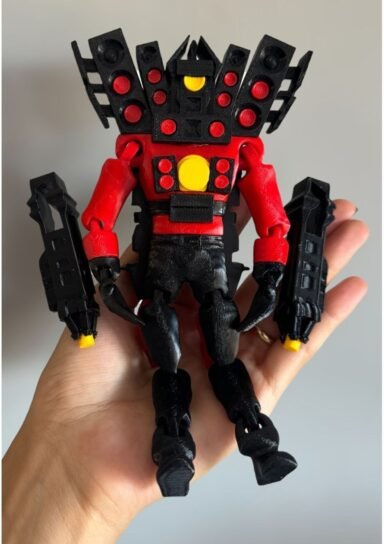 TYB7CCM4I8EAPAC207-Skibidi Toilet Mega Titan Speakerman Oyuncak Figür Şibili Tuvalet Mega Titan Konuşmacı Adam 17cm