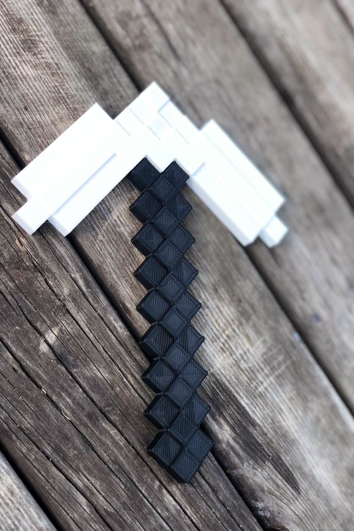 Minecraft Demir Kazma 25 Cm/ Minecraft Iron Pickaxe Figürü - Görsel 2