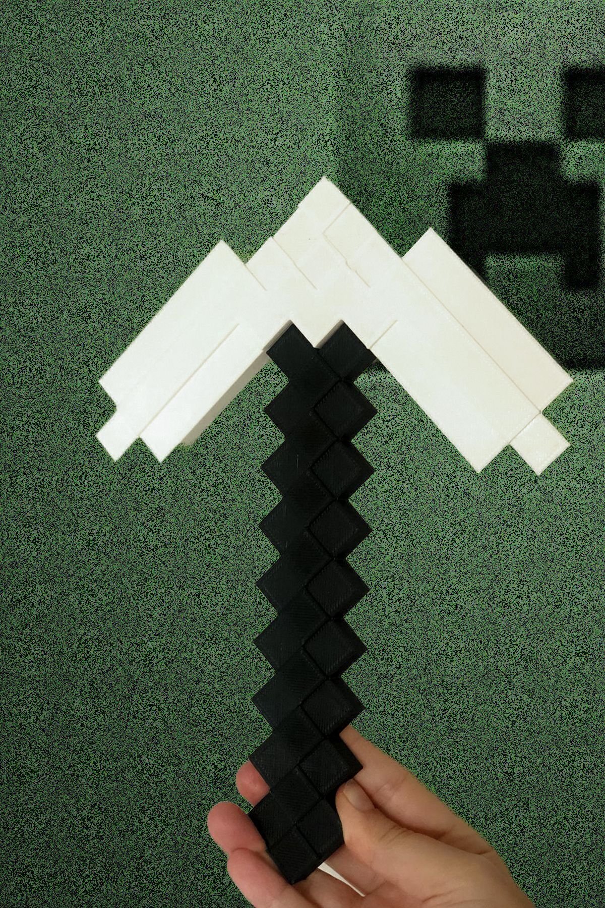 Minecraft Demir Kazma 25 Cm/ Minecraft Iron Pickaxe Figürü - Görsel 3