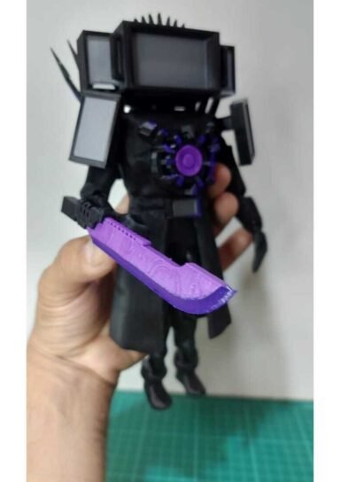 EMN108NAA2-SKIBIDI TOILET MEGA TITAN TVMAN UPGRADED ŞİBİLİ TUVALET MEGA TİTAN YENİ VERSİYON 17CM