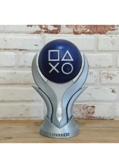 PZK8291YXHSJ-Playstation Platin Kupa Ödülü 20cm İsme Özel Playstation Platinum Trophy