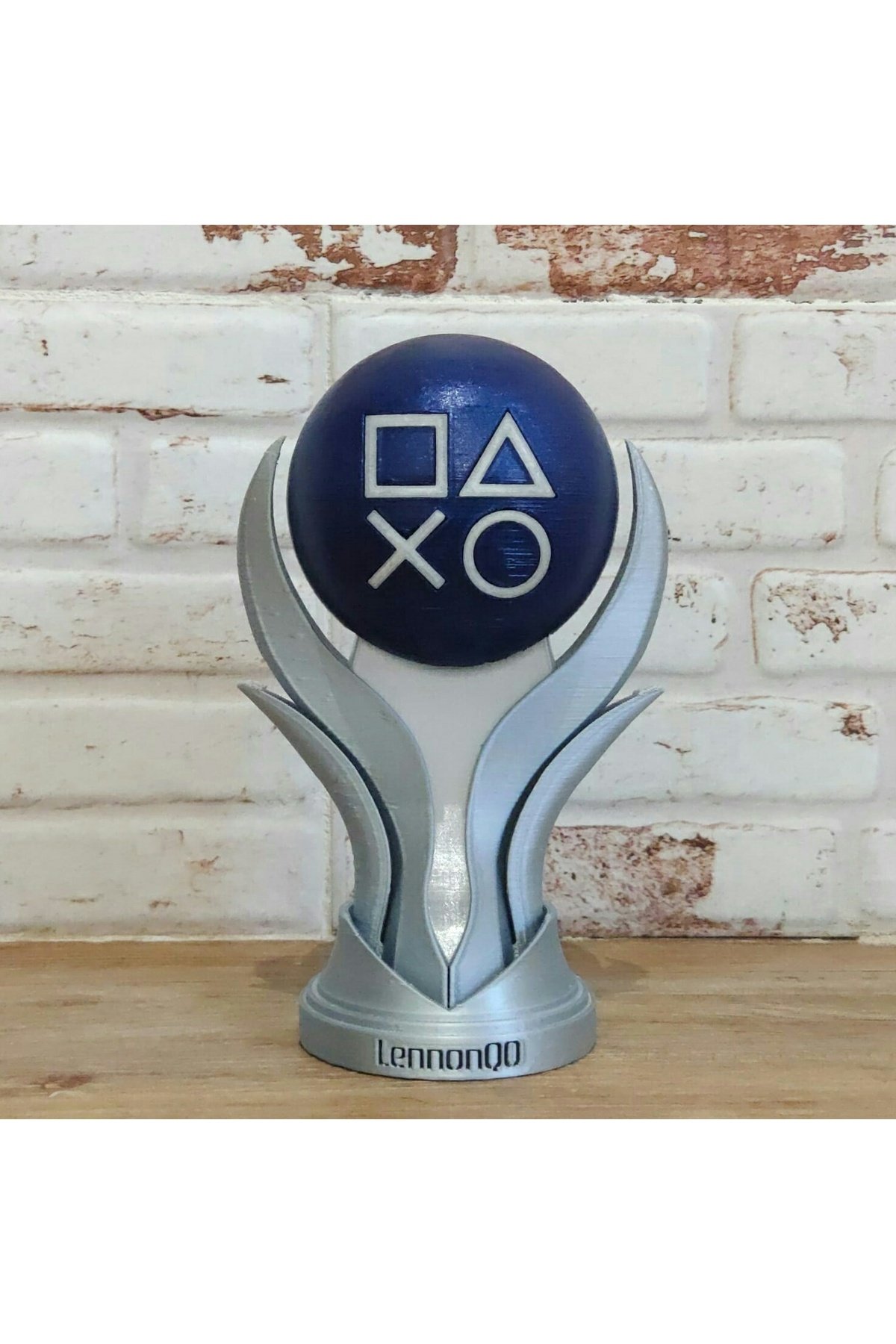 PZK8291YXHSJ-Playstation Platin Kupa Ödülü 20cm İsme Özel Playstation Platinum Trophy