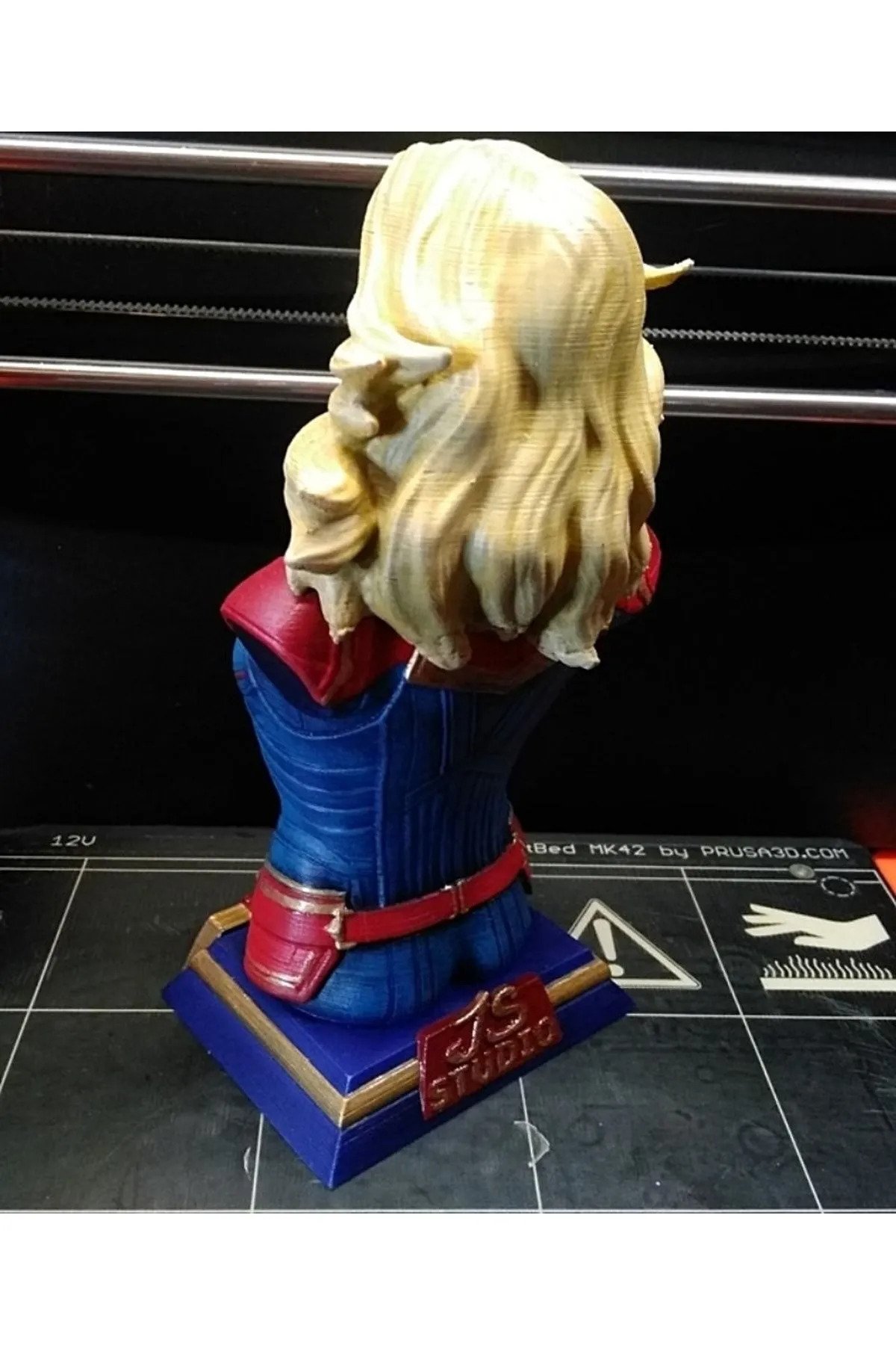 Captain Marvel Chracter Figure Boyalı Büst Figür 15CM - Görsel 4