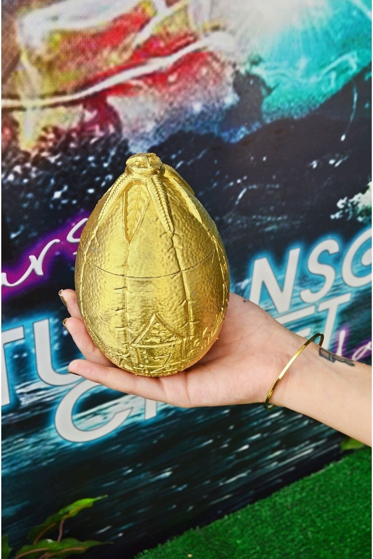 Harry Potter ve Ateş Kadehi Altın Yumurta Ejderha Yumurtası YENİ VERSİYON (GERÇEK BOY) - Görsel 3