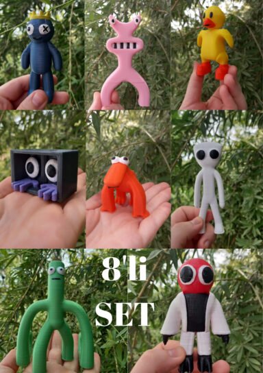 LWM9268NQMZJ-ROBLOX RAINBOW FRIENDS 8Lİ KARAKTER FİGÜRLERİ