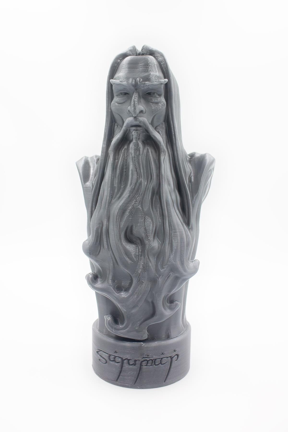 SARUMAN FİGÜR YÜZÜKLKERİN EFENDİSİ 15 CM GÜMÜŞ - Görsel 2