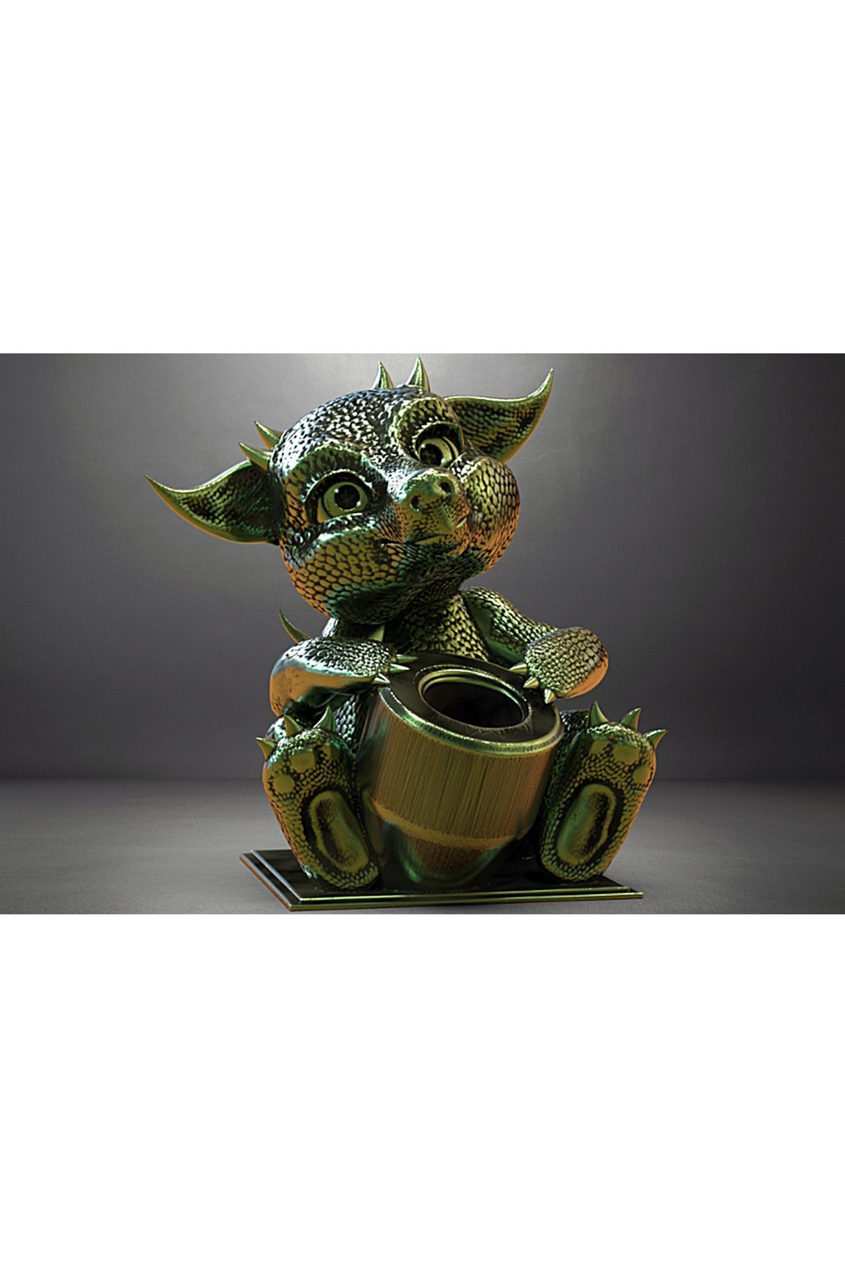 Bebek Ejderha Kalemlik 10 Cm - Görsel 2