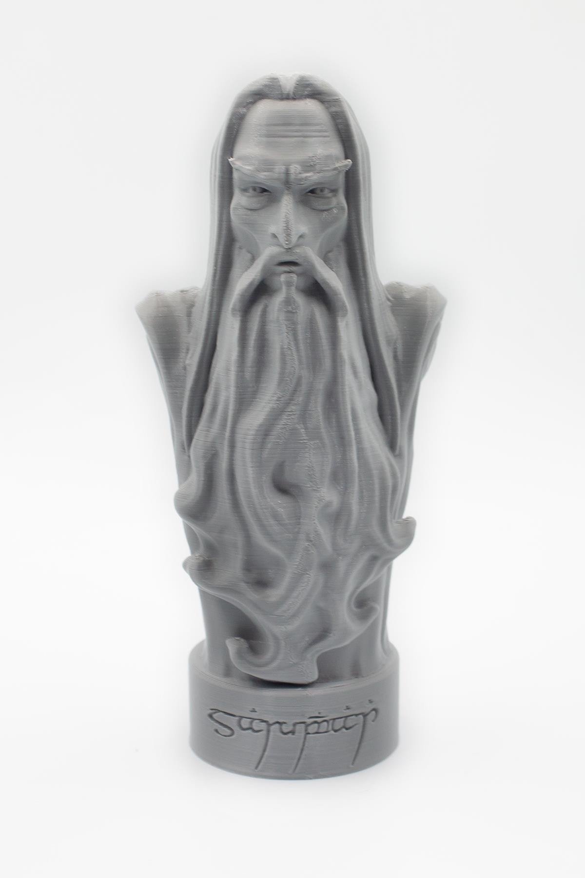 SARUMAN FİGÜR YÜZÜKLKERİN EFENDİSİ 15 CM GRİ - Görsel 5